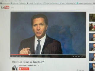 post about How do I sue a trustee in Florida? (new trust video)