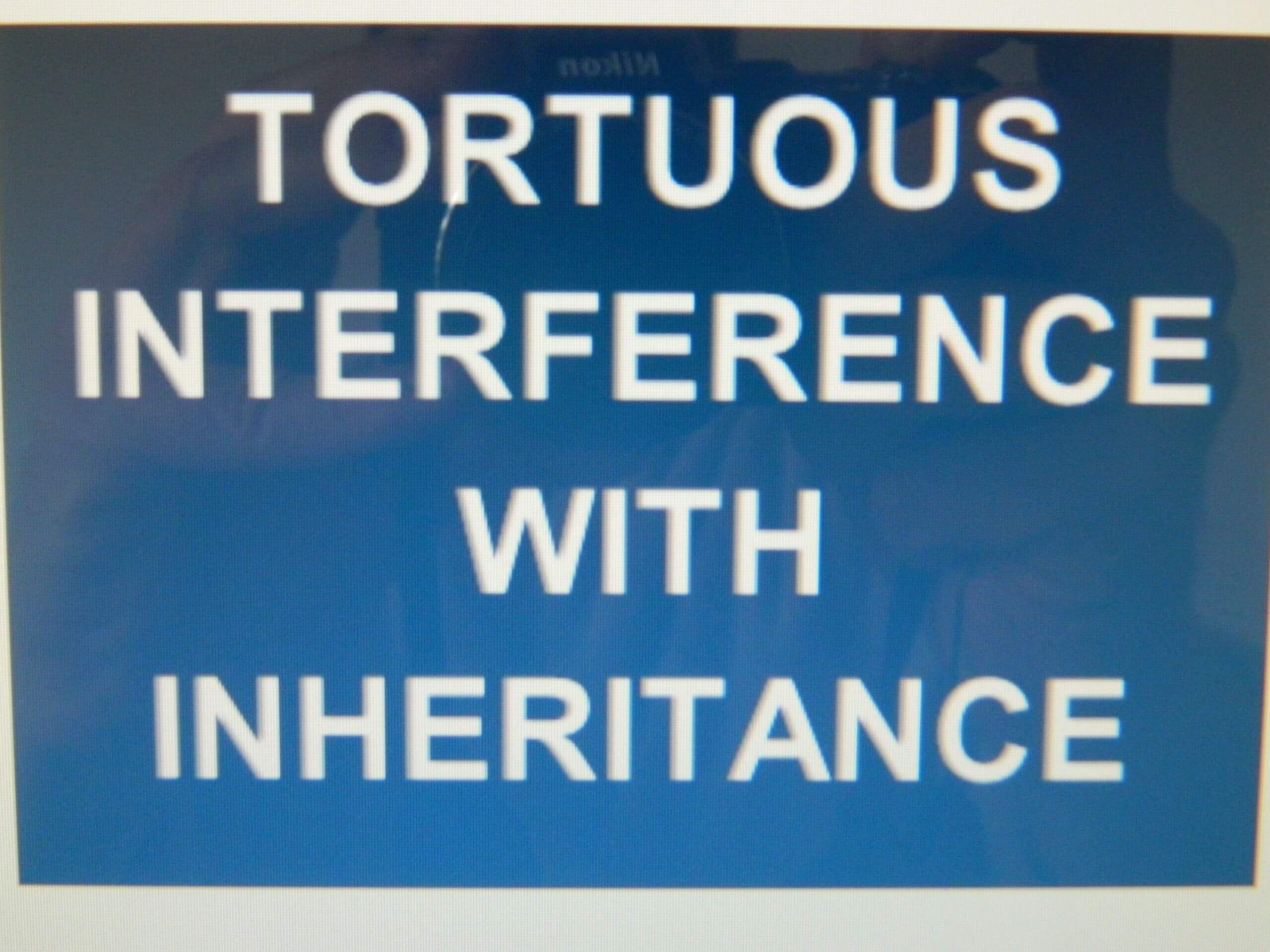 post about Tortuous Interference Estate Case Over Retirement Account